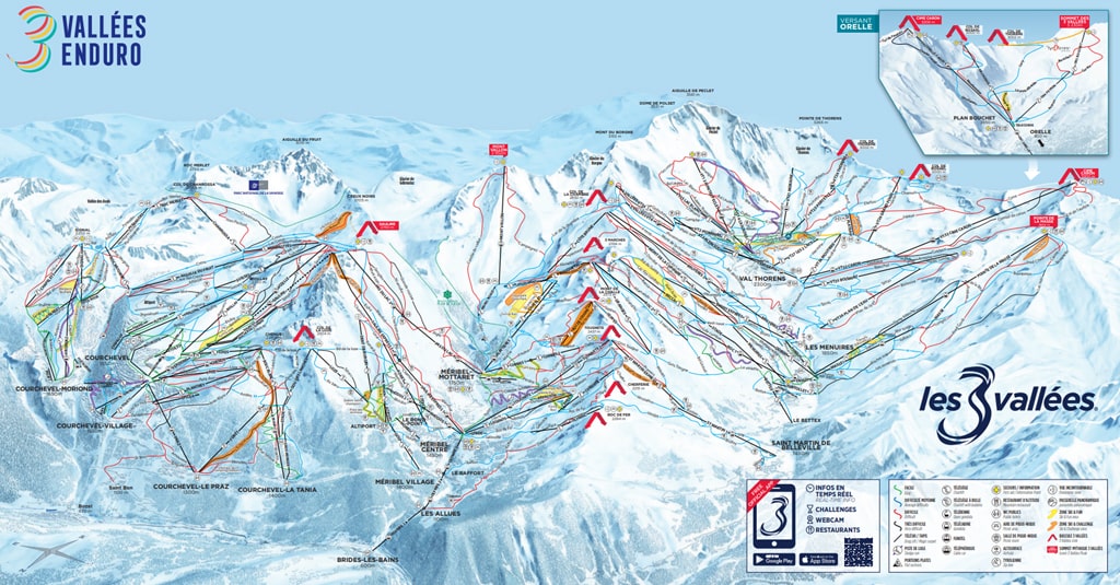 Skimap Courchevel 1300