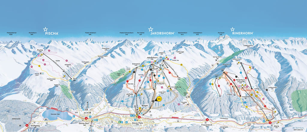 Skimap Davos-Platz