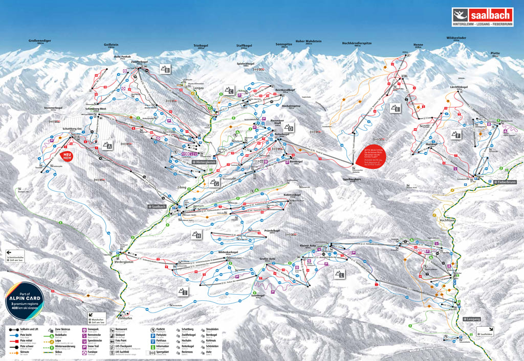 Skimap Fieberbrunn