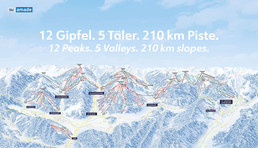 Skimap Flachau