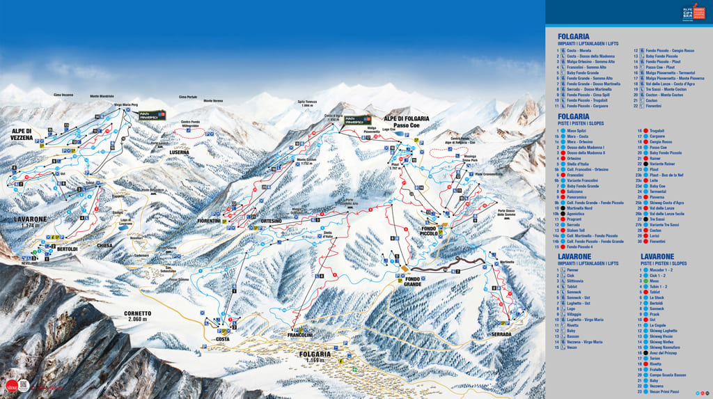 Skimap Folgaria