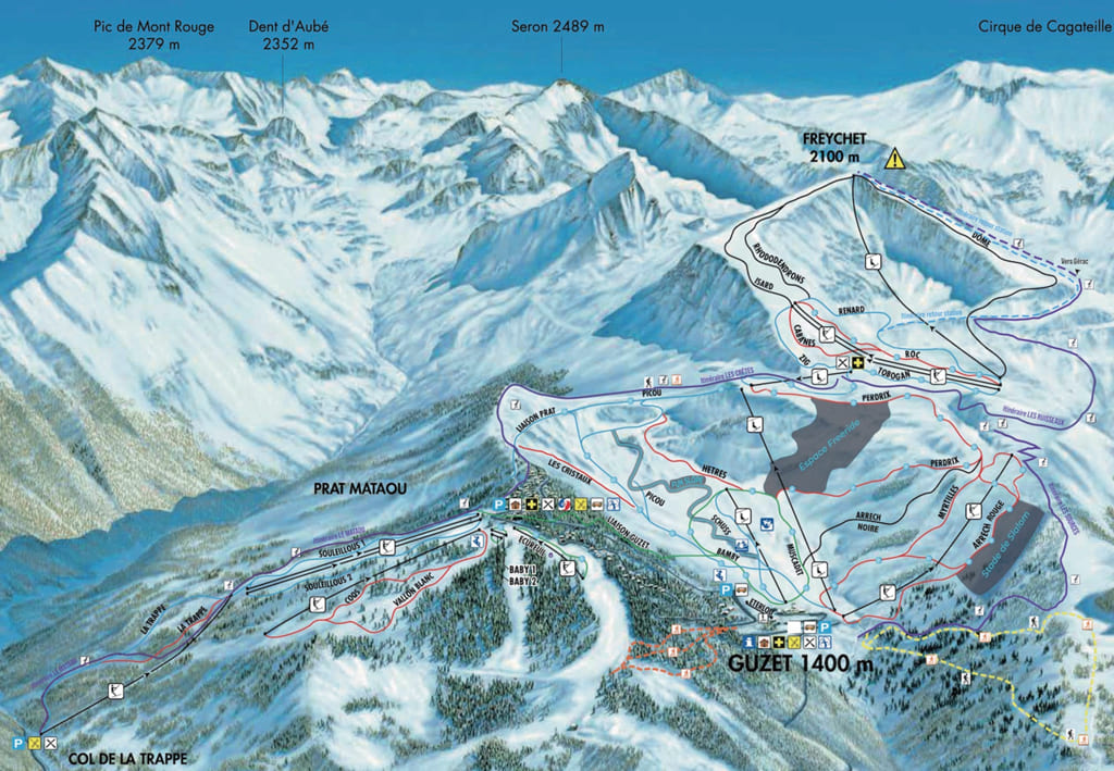 Skimap Guzet Neige