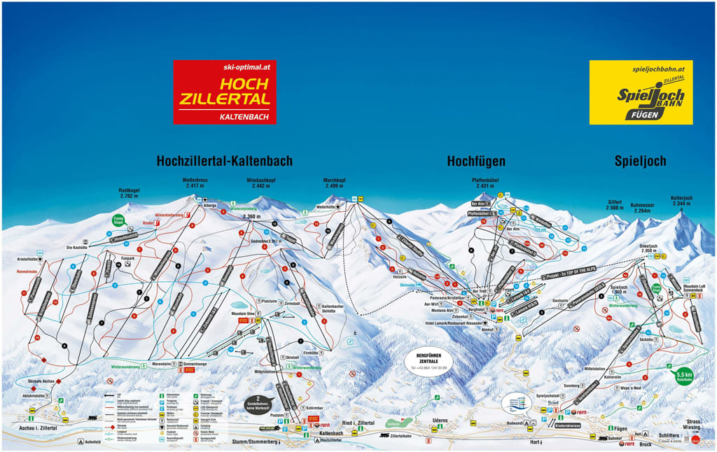 Skimap Hochfügen