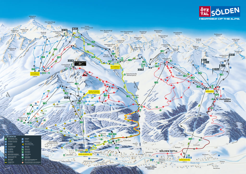 Skimap Hochsölden