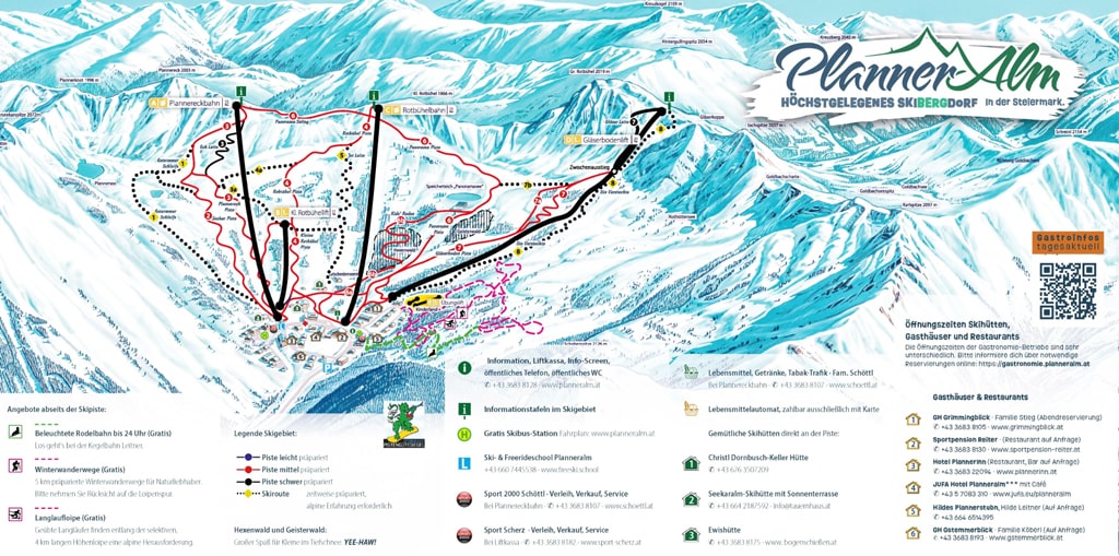 Skimap Irdning Donnersbachtal