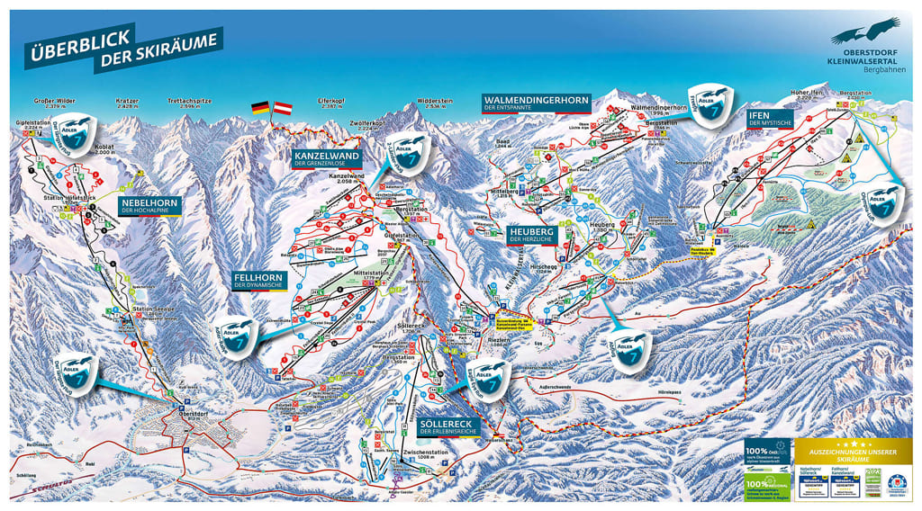 Skimap Kleinwalsertal - Mittelberg