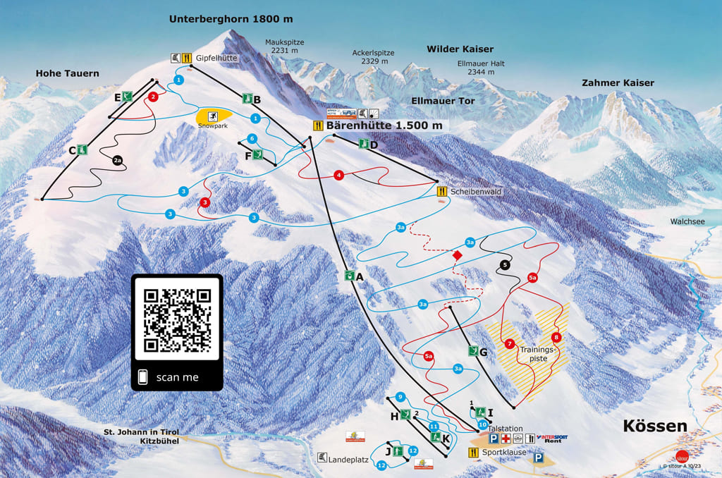 Skimap Kössen