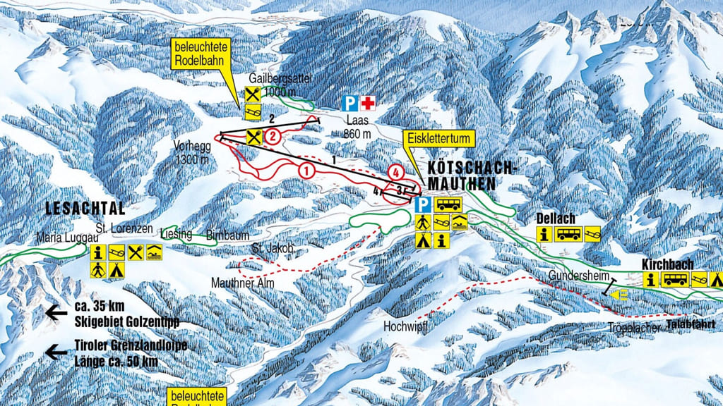 Skimap Kötschach-Mauthen