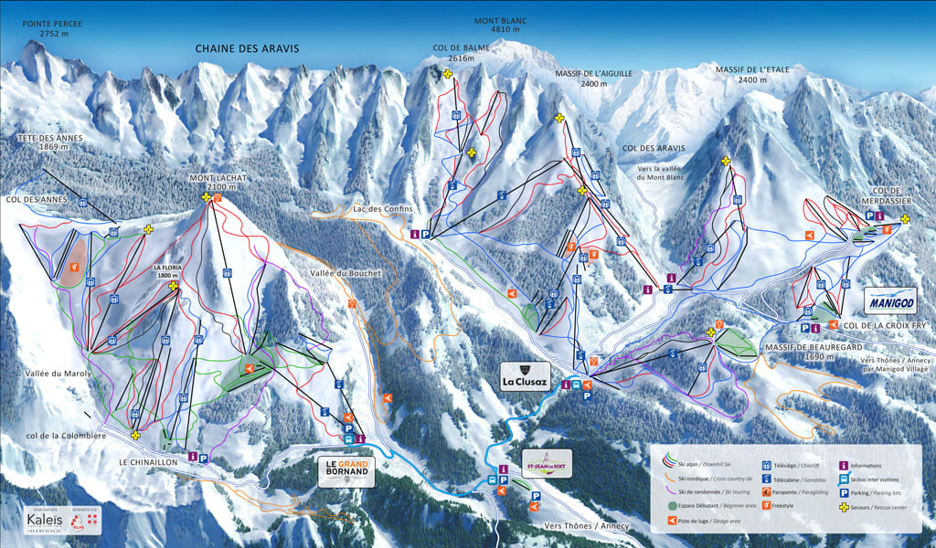 Skimap La Clusaz