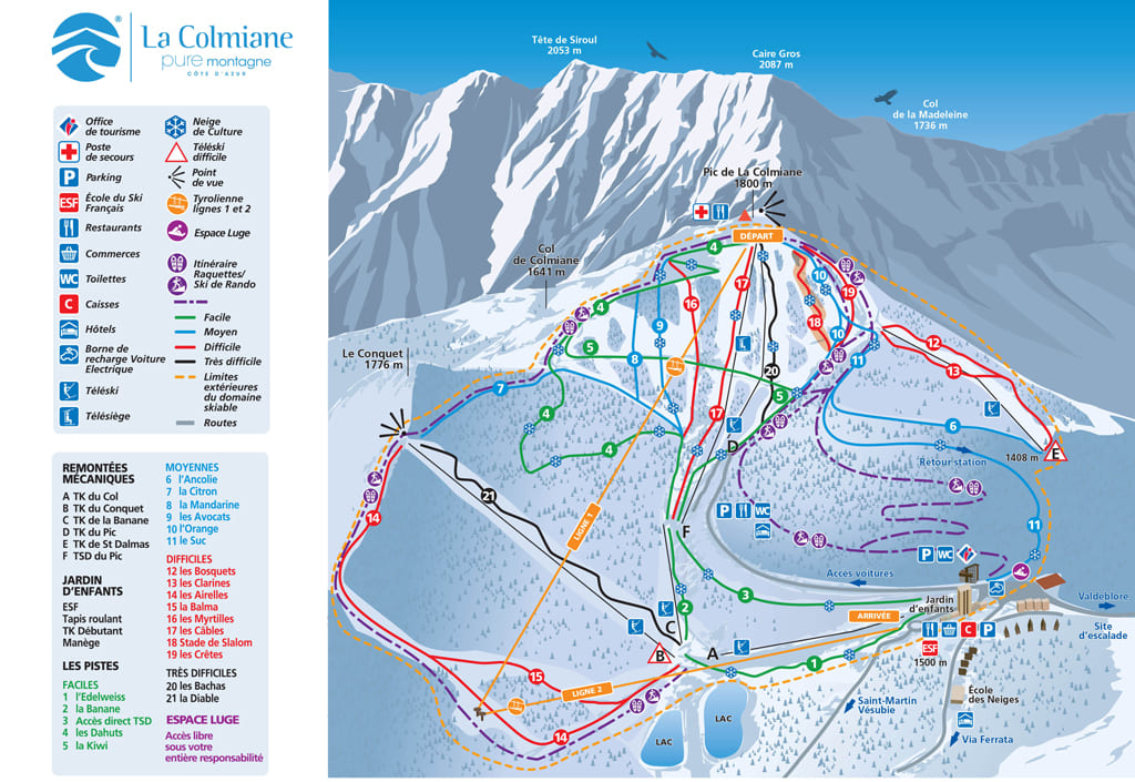 Skimap La Colmiane