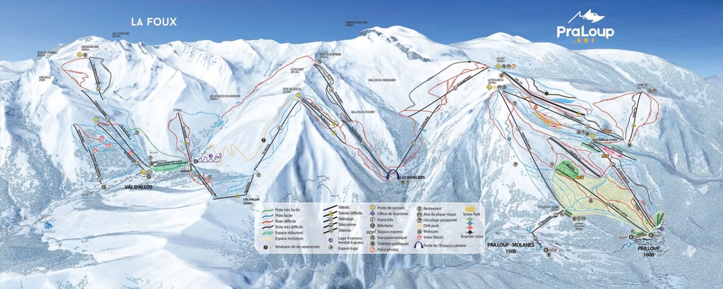 Skimap La Foux d’Allos