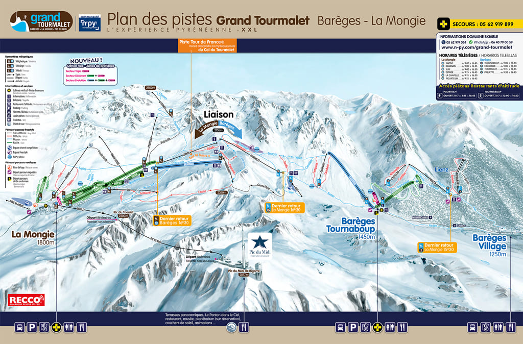 Skimap La Mongie