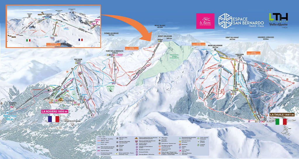 Skimap La Rosiere