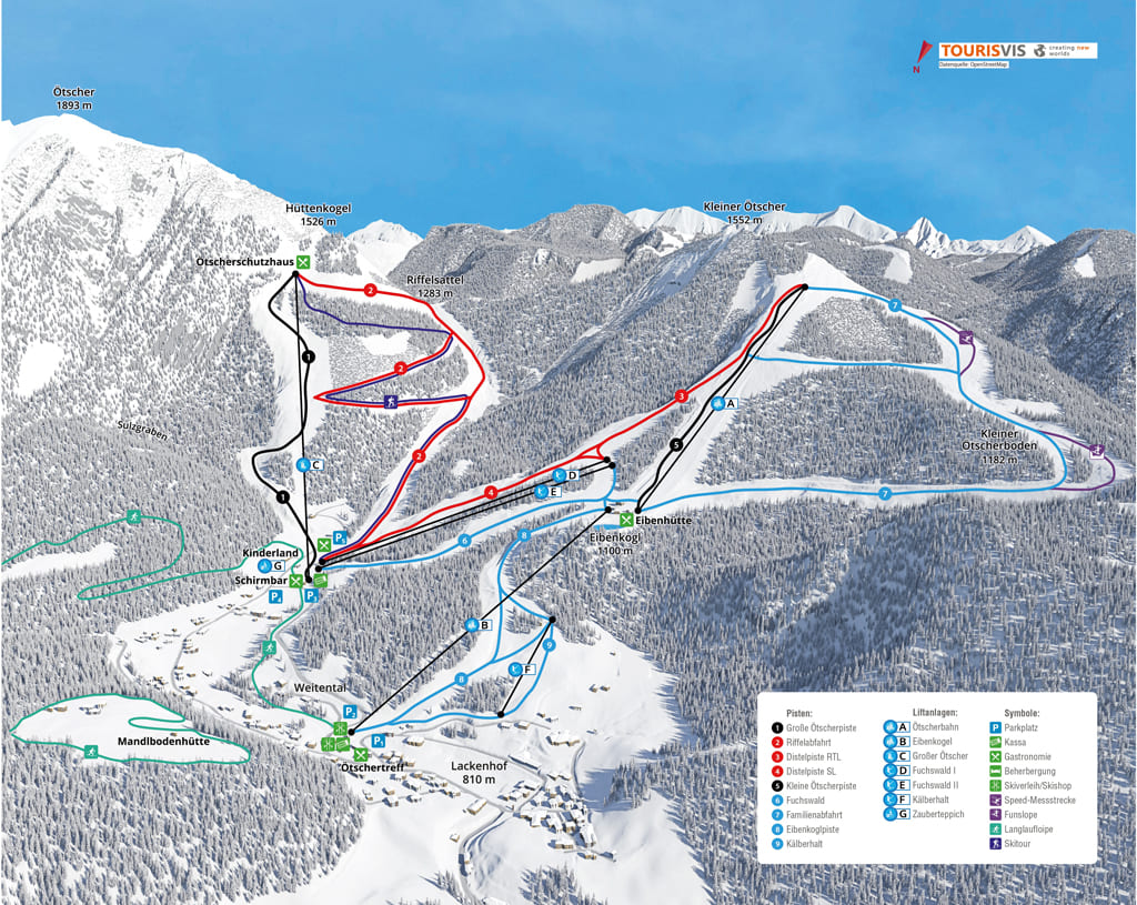 Skimap Lackenhof am Ötscher