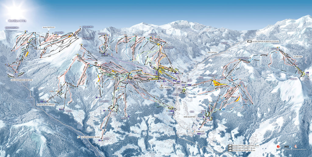 Skimap Les Contamines-Montjoie