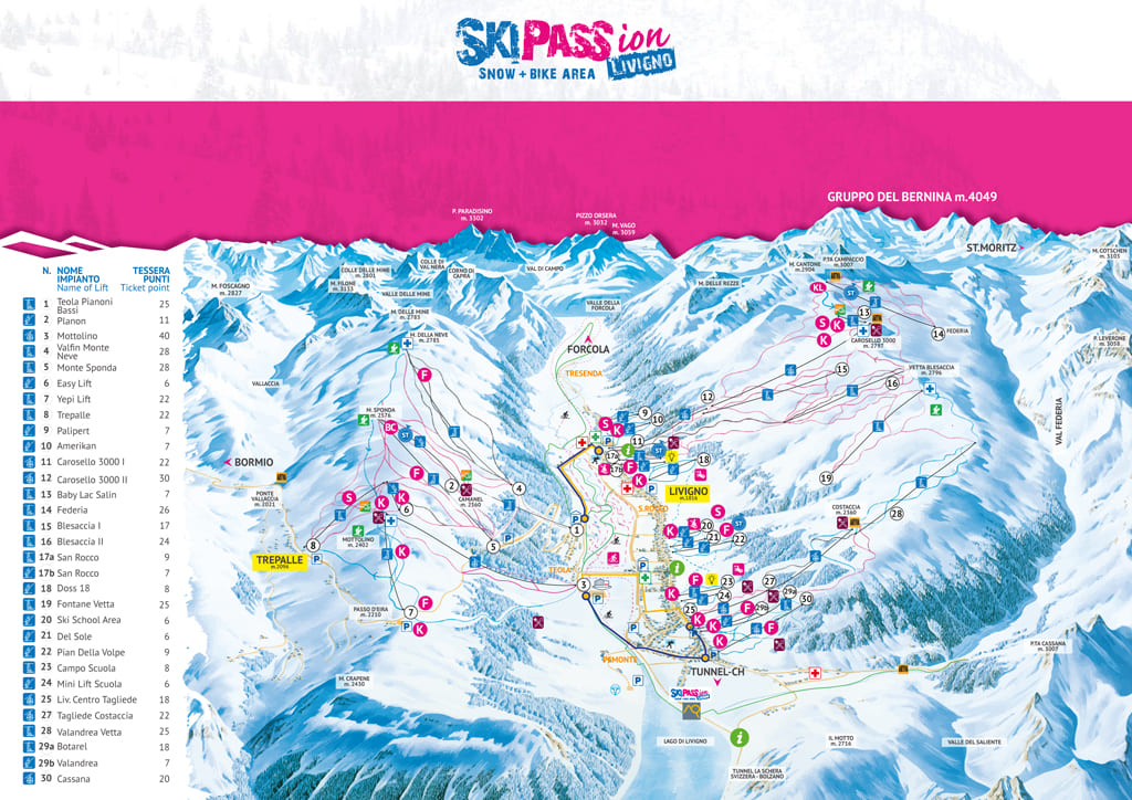 Skimap Livigno