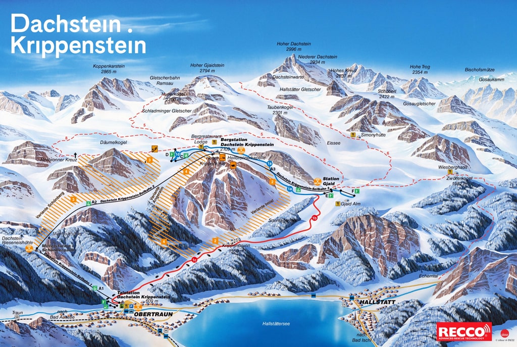 Skimap Obertraun/Hallstatt