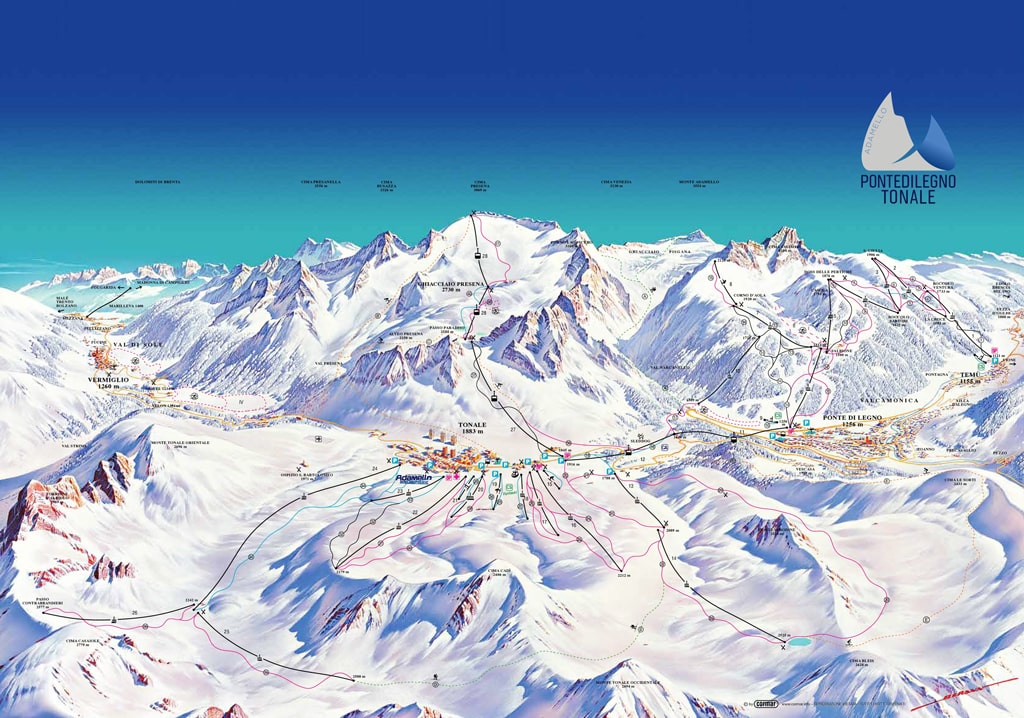 Skimap Passo Tonale