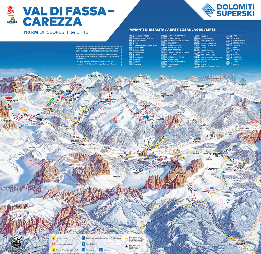 Skimap Pozza di Fassa