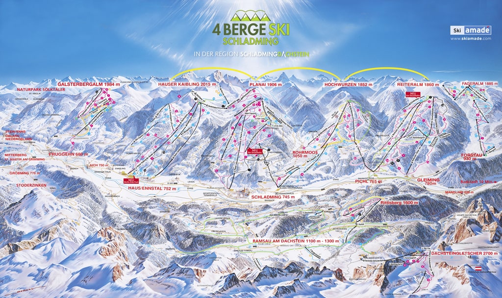 Skimap Schladming-Rohrmoos