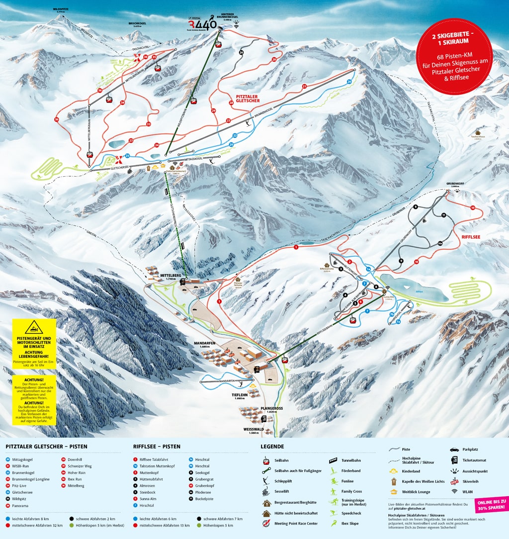 Skimap St. Leonhard / Pitztal