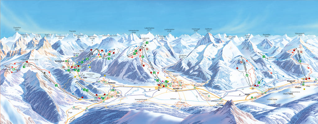 Skimap Tannheim