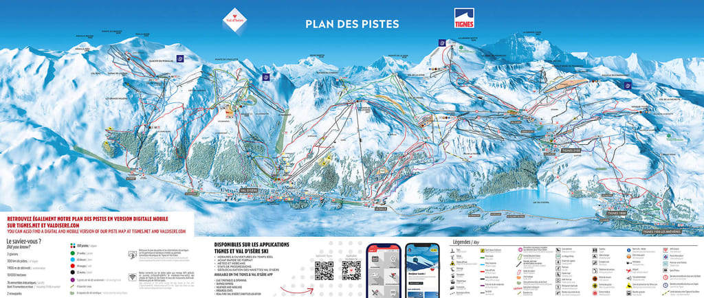 Skimap Tignes Lavachet