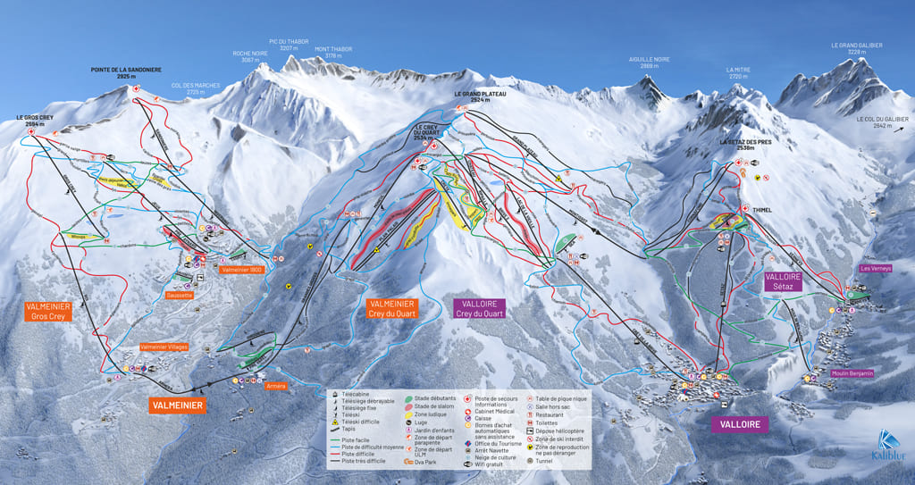 Skimap Valloire