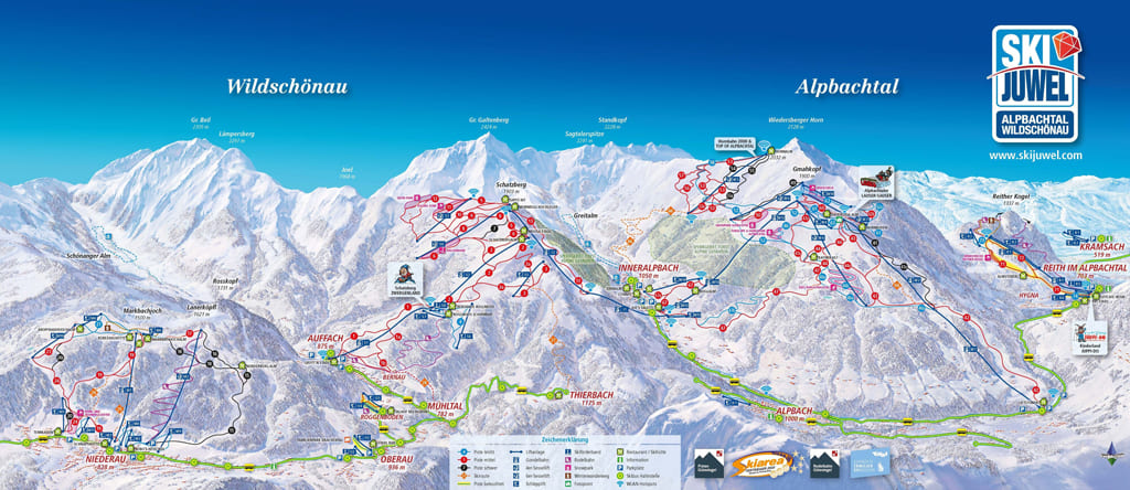 Skimap Wildschönau-Niederau