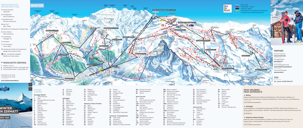 Skimap Zermatt