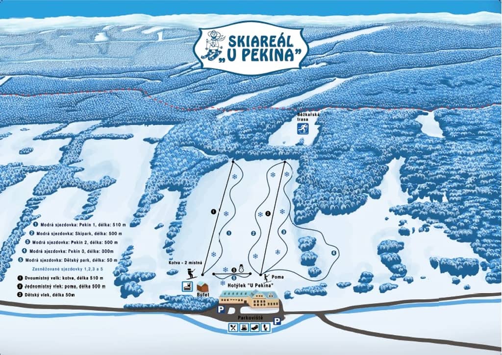 Skimap Zlaté Hory