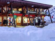 Verleihshop Christina Sports in Les Arcs 1600, Place du soleil - Funiculaire Arc-en-ciel Verleihshop Christina Sports in Les Arcs 1600, Place du soleil - Funiculaire Arc-en-ciel