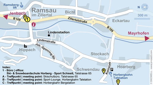 Lageplan Ramsau im Zillertal