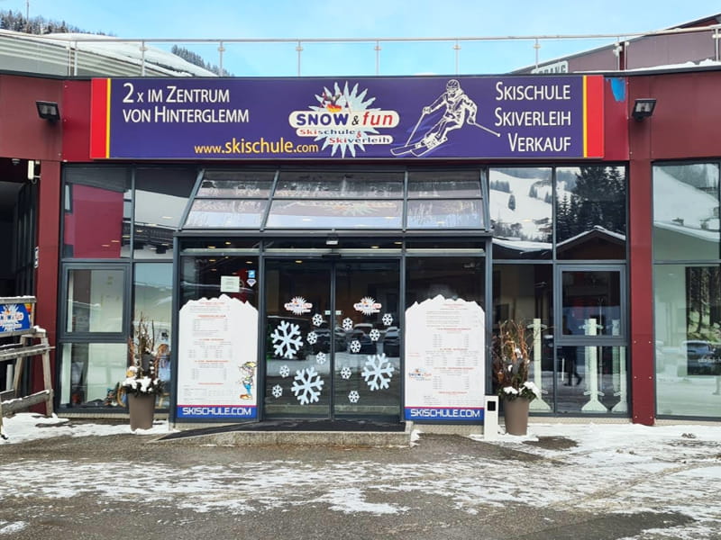 Verleihshop Snow & Fun Hinterglemm in Reiterkogelbahn Talstation, Hinterglemm