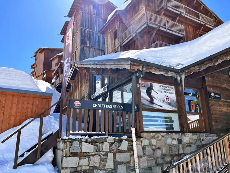 Verleihshop Chalet des Neiges Ski Shop in Résidence Chalet des Neiges - Rue de Gebroulaz, Val Thorens