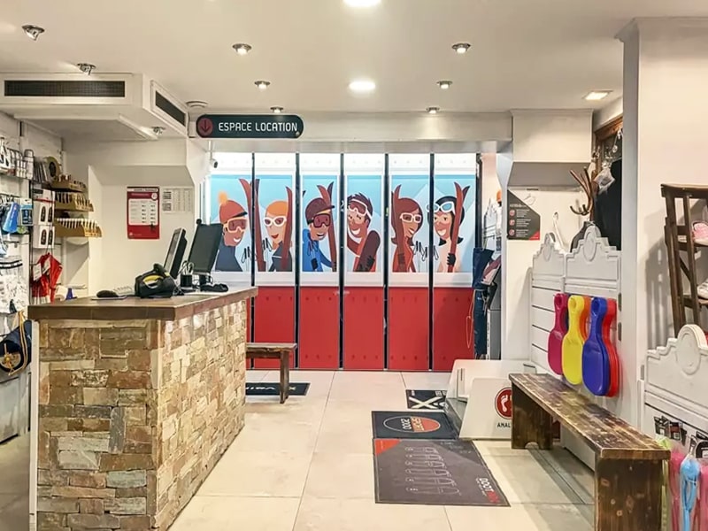 Verleihshop Les Tryoskys in Résidence L'Ouillon, La Toussuire