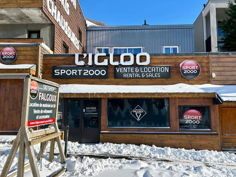 Verleihshop L’Igloo in 13, Rond Point Des Pistes, Super Besse