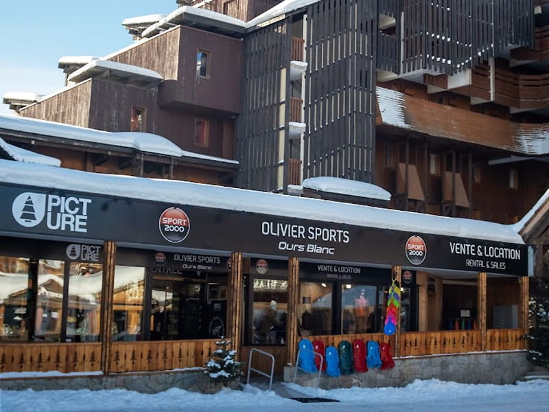 Verleihshop SPORT 2000 Ours Blanc in Résidence Pierre et Vacances - Galerie de l'Ours Blanc, Alpe d’Huez