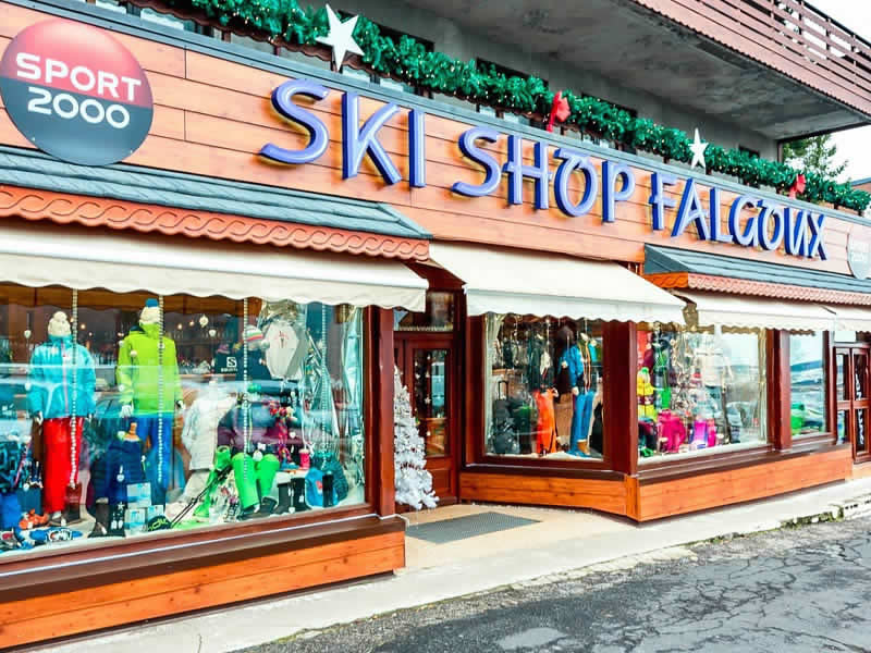 Verleihshop Ski Shop Falgoux in Rond Point Des Pistes, Super Besse