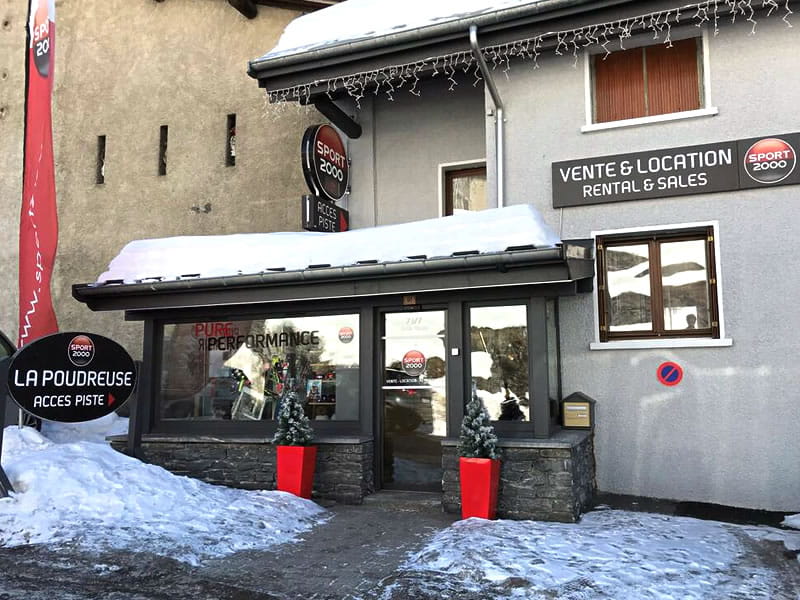 Verleihshop La Poudreuse in Rue des Rochers, Lanslevillard Val Cenis