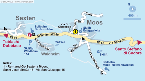 Lageplan Sexten