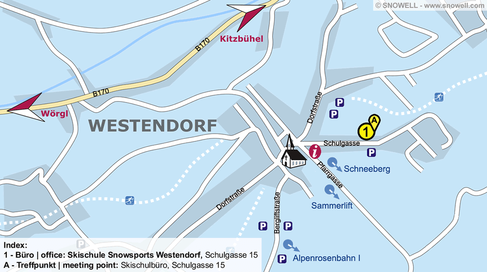 Skischule Snowsports Westendorf in Westendorf, Schulgasse 15