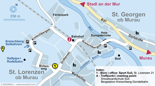 Lageplan St. Georgen/Murau - Kreischberg