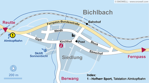 Lageplan Bichlbach