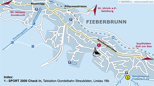 Lageplan Fieberbrunn