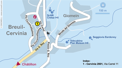 Lageplan Breuil Cervinia