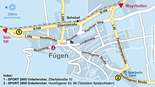 Lageplan Fügen